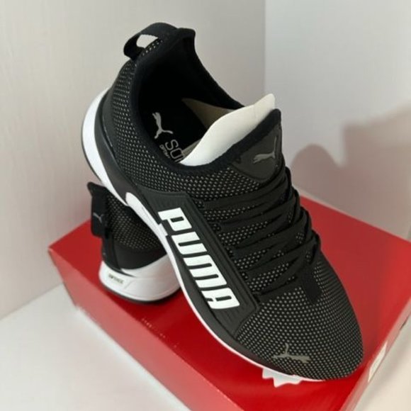 Puma Men's Softride Premier Slip-On Casual Sneakers Black 12 New In Box - Picture 1 of 4